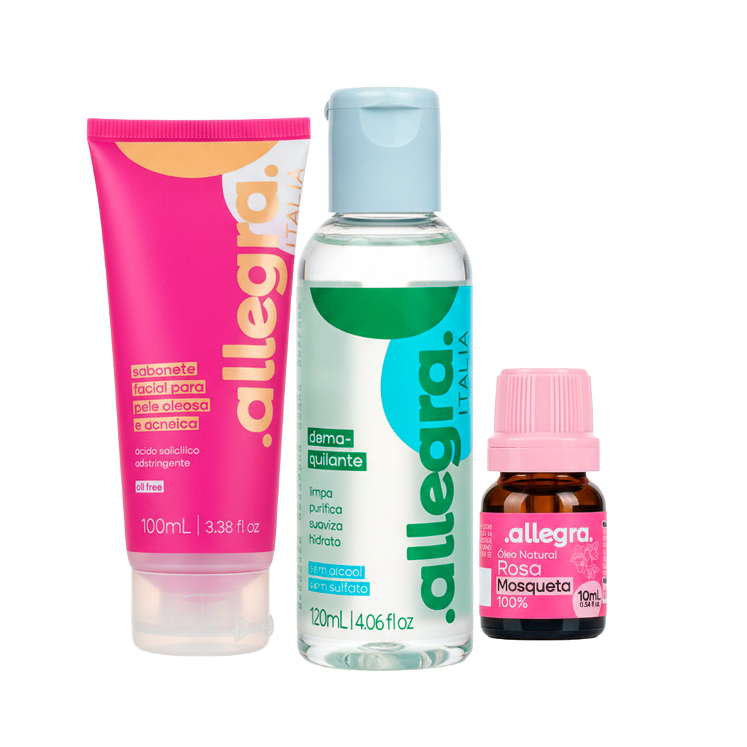 Kit Pele Mista e Oleosa – Allegra