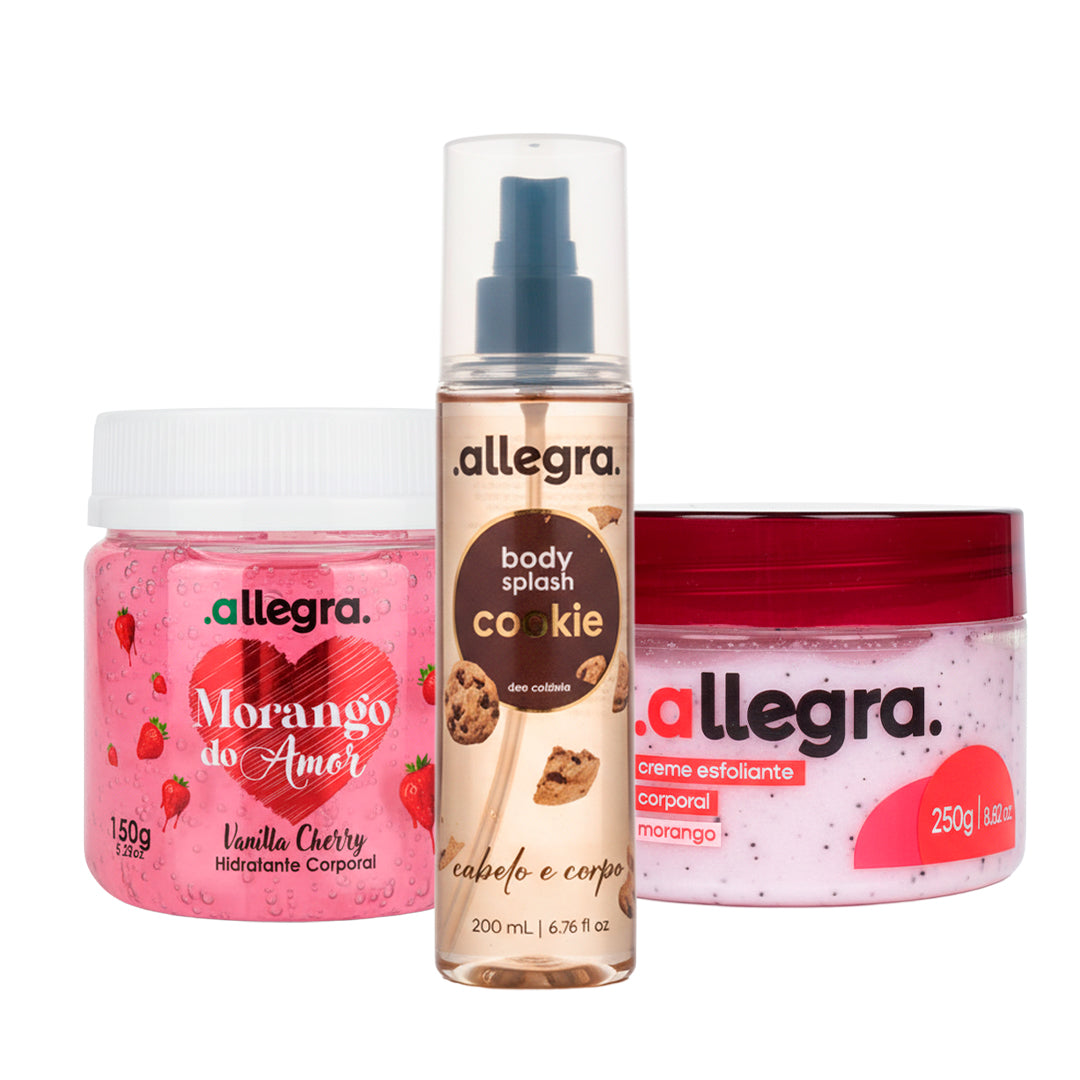 Kit Banho Premium Morango